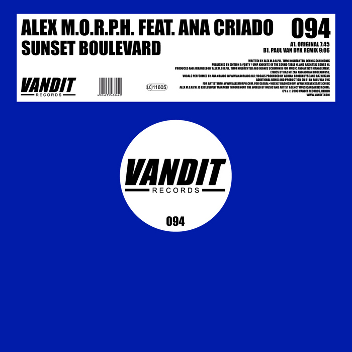 Alex M.O.R.P.H. feat. Ana Criado – Sunset Boulevard