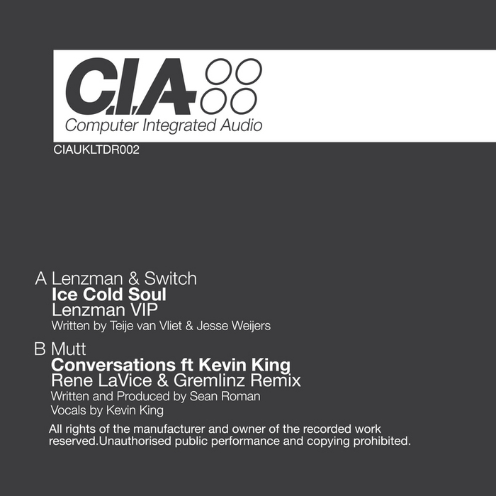 Lenzman, Switch & Mutt – Ice Cold Soul / Conversations