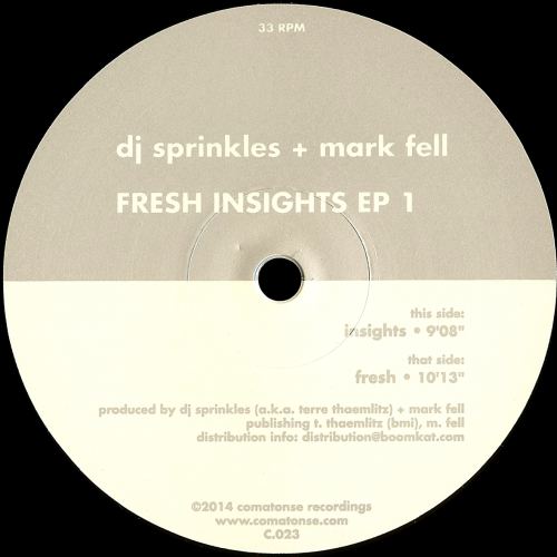 DJ Sprinkles & Mark Fell – Fresh Insights (EP 1)