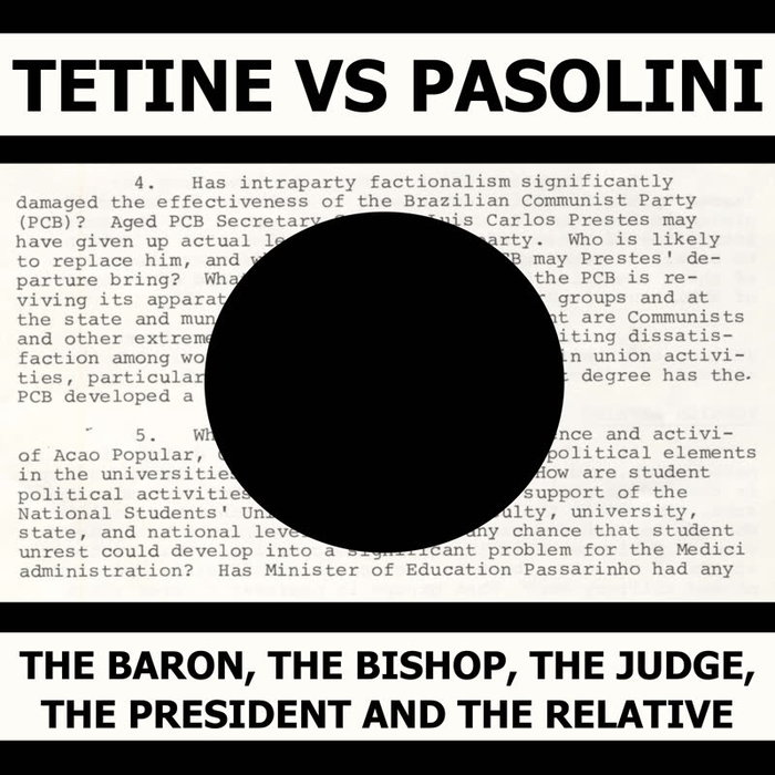 Tetine – Tetine vs. Pasolini_ The Baron, the Bishop, the Judge, the President and the Relative