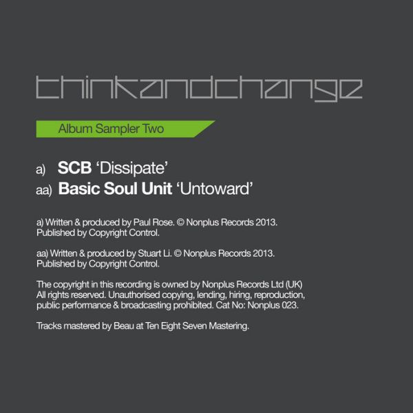 SCB & Basic Soul Unit – Think & Change LP Sampler 2