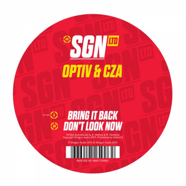 Optiv & CZA – Bring It Back / Don’t Look Now