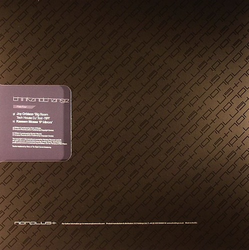 Joy Orbison & Kassem Mosse – Think And Change: Plate Four