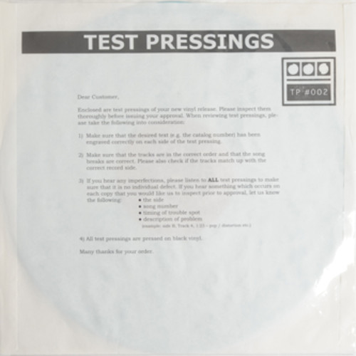 Demdike Stare – Testpressing#002