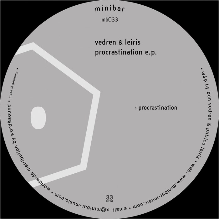 Ben Vedren & Patrice Leiris – Procrastination EP