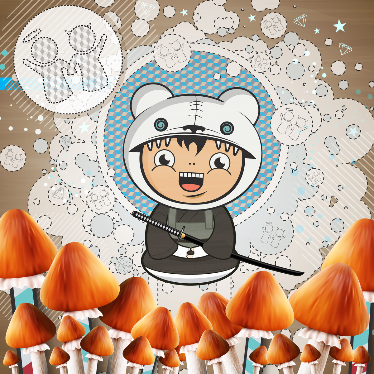 Mochipet – Psilocybin Samurai