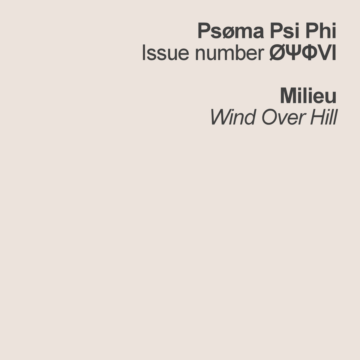 Milieu – Wind Over Hill