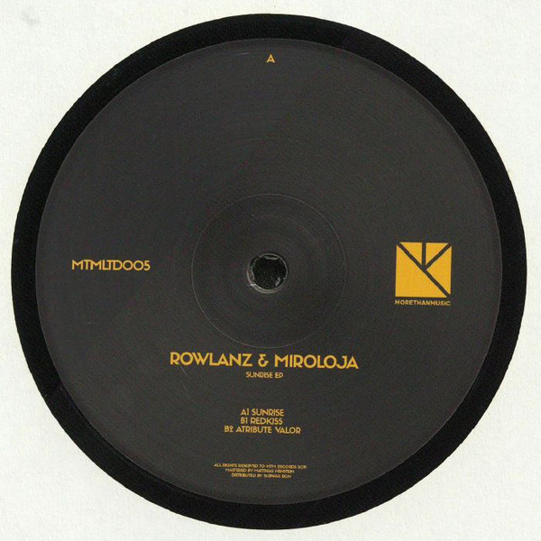 Rowlanz & Miroloja ‎– Sunrise EP VINYL